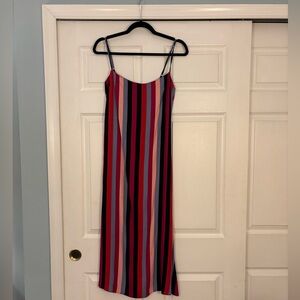 Reformation Multicolor Striped Midi Dress